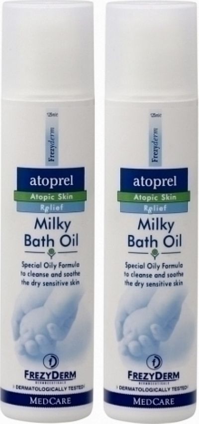 Frezyderm Atoprel Milky Bath Oil 2x125ml 