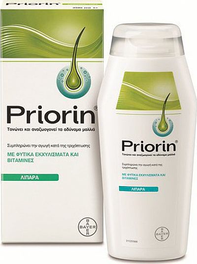 Priorin σαμπουάν για λιπαρά μαλλιά,200 ml. Κατά της τριχόπτωσης.