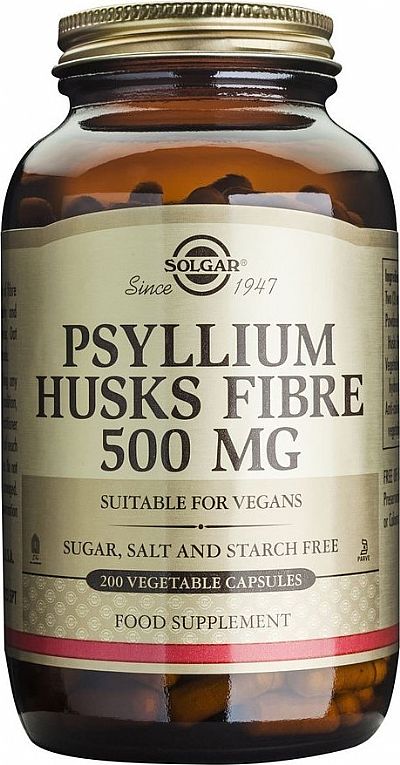 solgar psyllium husks fibre caps 500mg 200 φυτικές κάψουλες