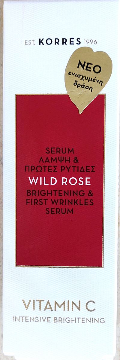 Korres Serum ʼγριο Τριαντάφυλλο  Προσώπου-Ματιών 30ml. Ενυδάτωση & Λάμψη, πρώτες ρυτίδες. 