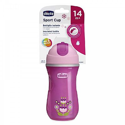 Chicco Opaline Sport Cup Pink 14m+ 266ml