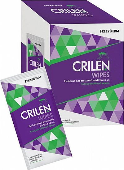 Frezyderm - Crilen Wipes Εντομοαπωθητικά Μαντηλάκια 20 τεμάχια