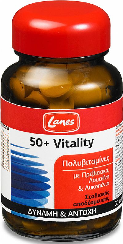 Lanes Πολυβιταμίνες 50+ Vitality 30 ταμπλέτες