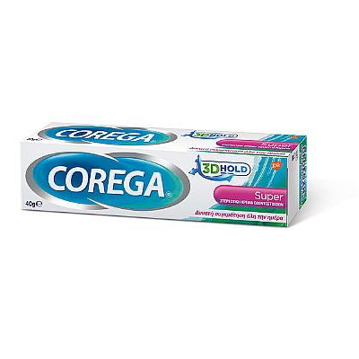 Corega 3D Hold Super Στερεωτική Κρέμα Οδοντοστοιχιών 40gr
