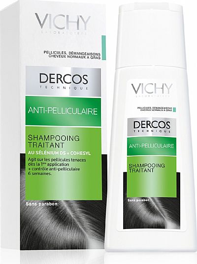 Vichy Dercos αντιπιτυριδικό σαμπουάν για κανονικά ή λιπαρά μαλλιά, 200ml 