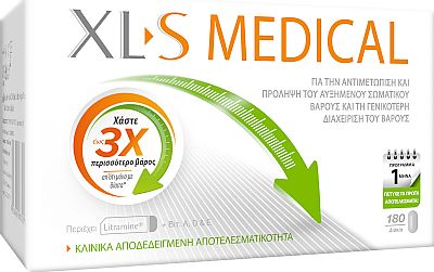 Omega Pharma XL-S Medical Fat Binder 180 ταμπλέτες