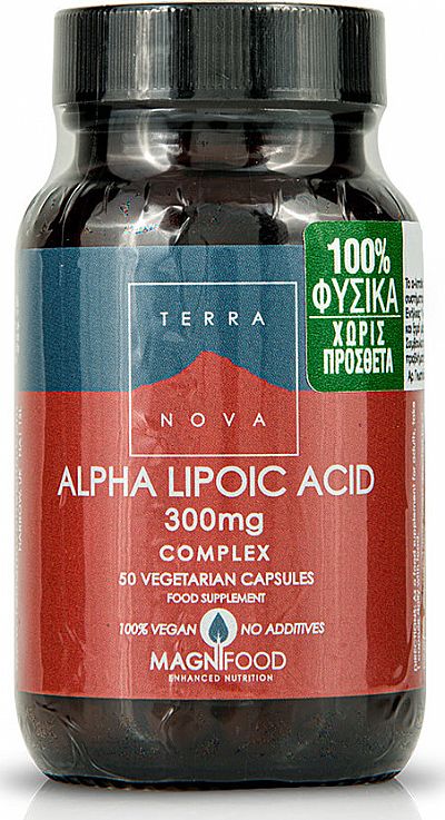  TerraNova Alpha Lipoic Acid Complex 300mg 50 φυτικές κάψουλες