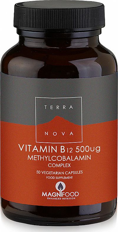 TerraNova Vitamin B12 Methylcobalamin 500mcg 50 φυτικές κάψουλες
