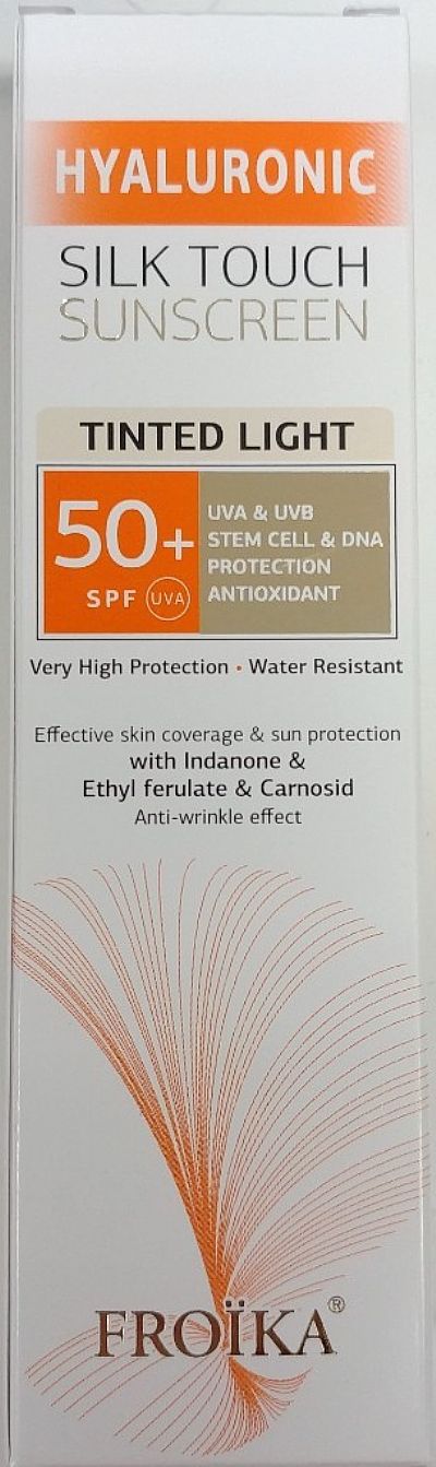 Froika Hyaluronic SilkTouch Sunscreen Tinted Light Cream SPF50 ,40ml
