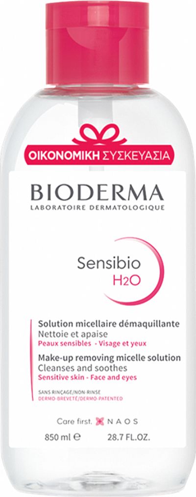 Bioderma Sensibio H2O Εξαιρετικά Ήπιο Διάλυμα Καθαρισμού για το Ευαίσθητο Δέρμα 850ml