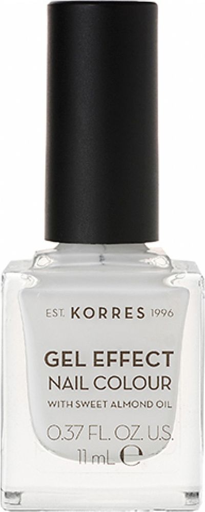 KORRES Gel Effect Βερνίκι Νυχιών Blanc White No1 11ml