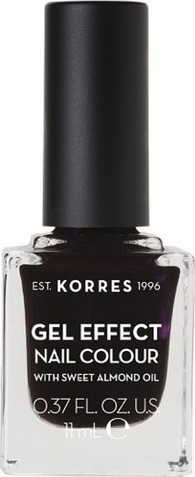 Korres Gel Effect Nail Colour No.76 Smokey Plum Βερνίκι Νυχιών, 11ml