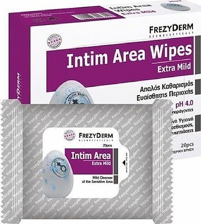 Frezyderm Intim Area Wipes Extra Mild 20τμχ