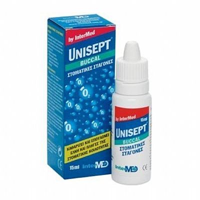 Unisept Oromucosal Drops Στοματικές Σταγόνες 15ml