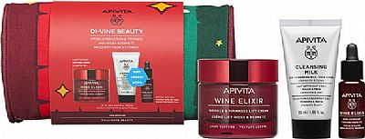 Apivita Wine Elixir Light Texture Set Σετ Περιποίησης με Κρέμα Προσώπου και Serum