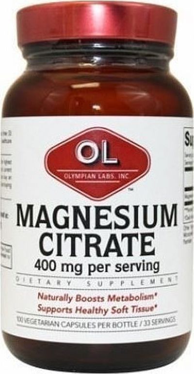 Olympian Labs Magnesium Citrate 100 φυτικές κάψουλες