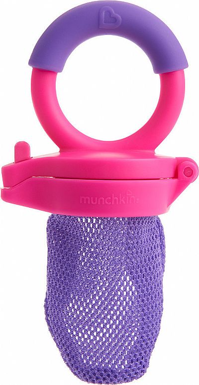 Munchkin Δίχτυ Δοκιμής Φρέσκου Φαγητού  Purple/Pink, 6m+