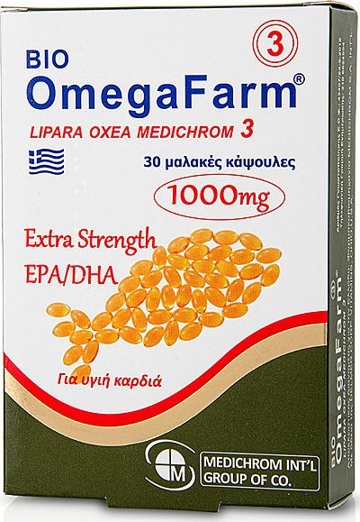 Medichrom Bio Omega Farm Extra Strength EPA/DHA 1000mg 30 μαλακές κάψουλες