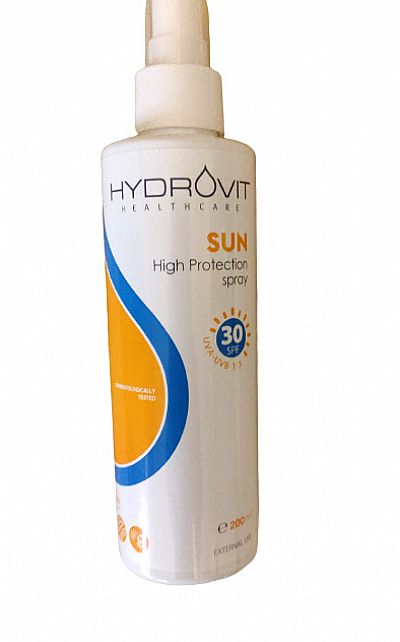 Hydrovit Sun High Protection Spray SPF30, Αντηλιακό Εκνέφωμα 200ml.