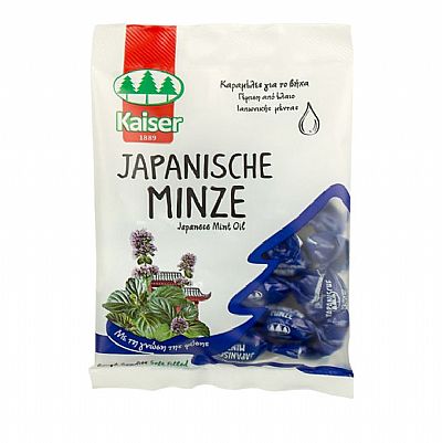 Kaiser Japanese Mint Oil Καραμέλες για το Βήχα με Γέμιση από Έλαιο Ιαπωνικής Μέντας 75g