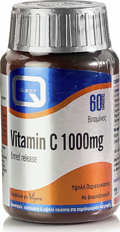 Quest Vitamin C Timed Release 1000mg 60 ταμπλέτες