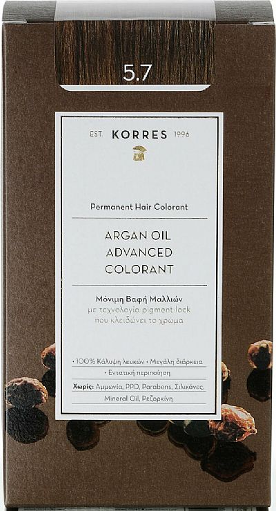 Korres Argan Oil Advanced Colorant 5.7 Σοκολατί