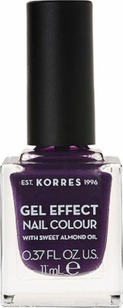 Korres Gel Effect Gloss Βερνίκι Νυχιών Μακράς Διαρκείας Μωβ 75 Violet Garden 11ml