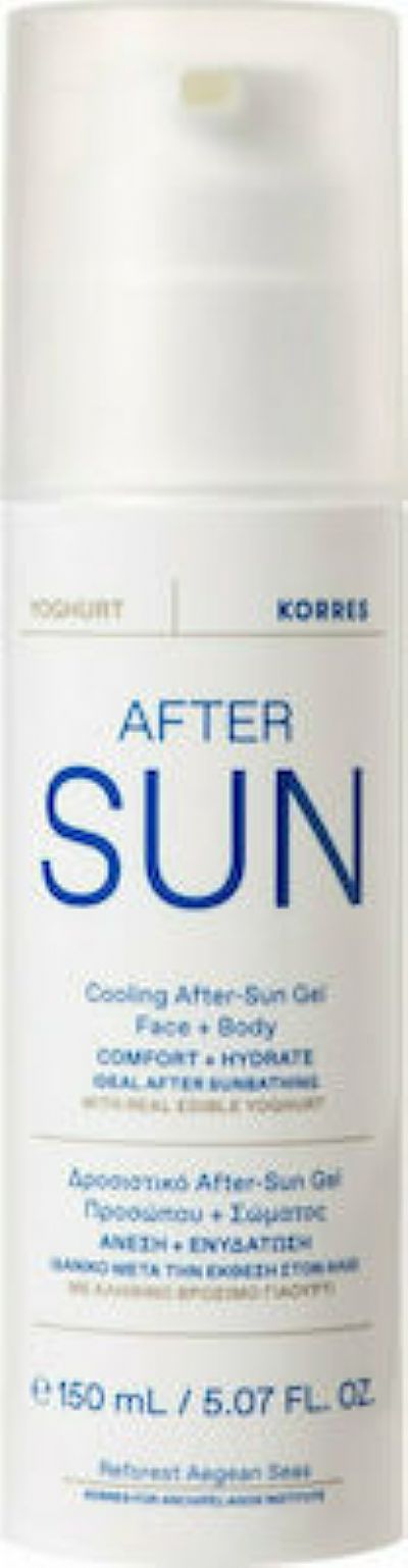 Korres Yoghurt After Sun Gel για Πρόσωπο και Σώμα 150ml