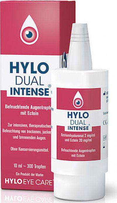 Hylo Dual Intense Οφθαλμικές Σταγόνες με Υαλουρονικό Οξύ για Ξηροφθαλμία 10ml