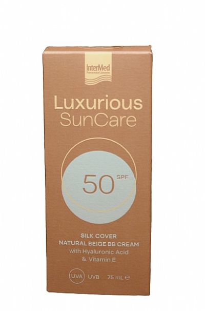 Intermed Luxurious SunCare Αντηλιακή Κρέμα Προσώπου SPF50 με Χρώμα Natural Beige 75ml