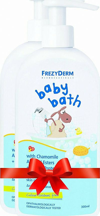 Frezyderm Baby Bath με Χαμομήλι 300ml με Αντλία & Δώρο 300ml 0009202687809