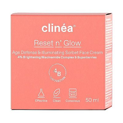 Clinea Reset N' Glow Sorbet Κρέμα Προσώπου Ημέρας για Αντιγήρανση & Λάμψη 50ml