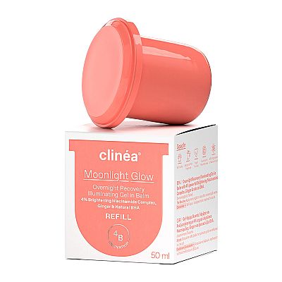 CLINEA Clinéa Moonlight Glow Gel Refill, Κρέμα Νύχτας Λάμψης και Αναζωογόνησης - Ανταλλακτικό, 50ml.