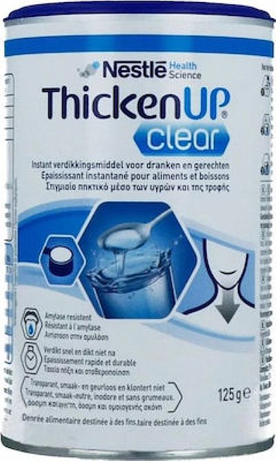 NESTLE Thicken Up Clear Συμπλήρωμα Διατροφής Υδατανθράκων σε Σκόνη, 125gr