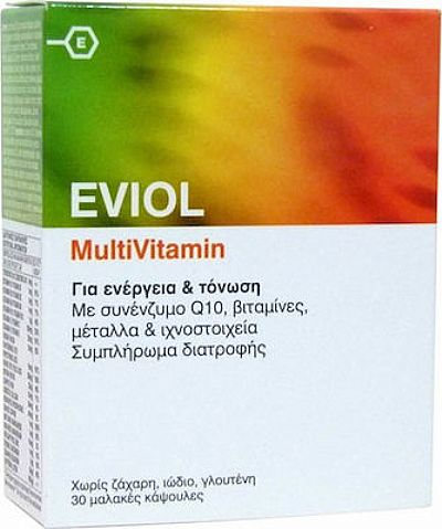 Eviol  MultiVitamin Πολυβιταμίνη για Ενέργεια και Τόνωση 30 caps