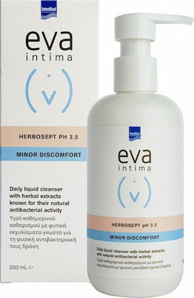 Eva Intima Herbosept Minor Discomfort pH 3.5 Υγρό Καθαρισμού με Χαμομήλι και Αλόη 250ml