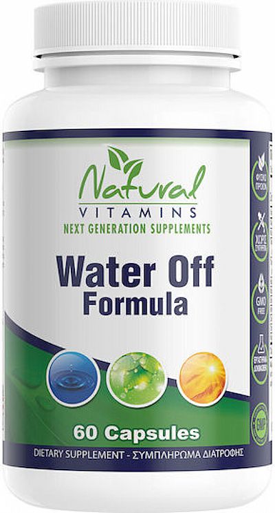 Natural Vitamins Water Off Formula Ειδικό Συμπλήρωμα Διατροφής 60 κάψουλες