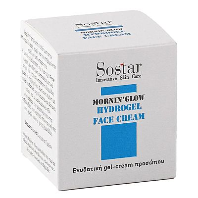 Sostar Mornin' Glow Hydrogel Ενυδατική Gel-Κρέμα Προσώπου για Λιπαρές Επιδερμίδες κατά της Ακμής με Υαλουρονικό Οξύ 50ml