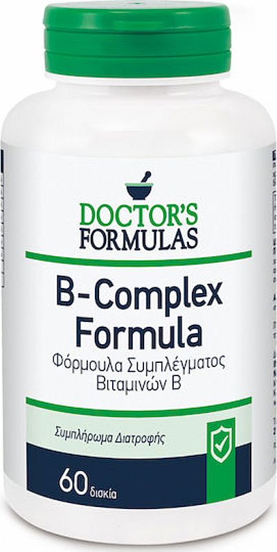 Doctor's Formulas B-Complex Formula Βιταμίνη για Ενέργεια, Ενίσχυση του Ανοσοποιητικού & το Νευρικό Σύστημα 60 ταμπλέτες
