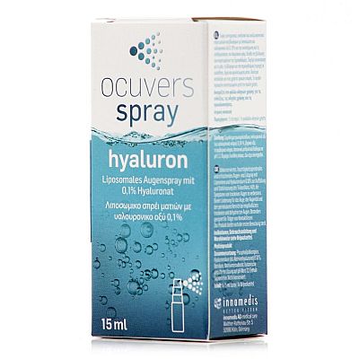 Ocuvers Spray Hyaluron Οφθαλμικό Spray με Υαλουρονικό Οξύ για Ξηροφθαλμία 15ml