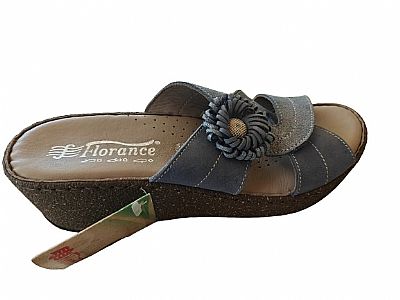 Florance ανατομικές δερμάτινες παντόφλες με μαλακό πάτο.Κωδ 149