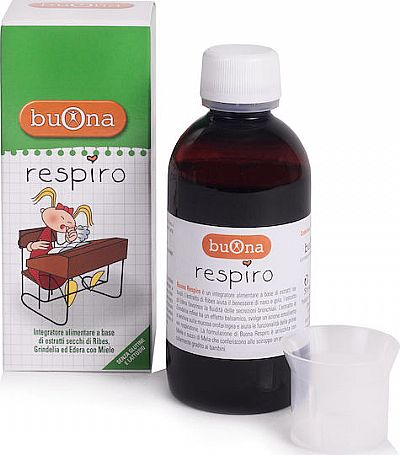 Buona Respiro Σιρόπι για Παιδιά για Ξηρό και Παραγωγικό Βήχα 140ml