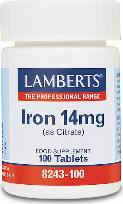 Lamberts Iron  14mg 100 ταμπλέτες