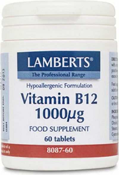 Lamberts  Vitamin B12 1000mcg 60 ταμπλέτες