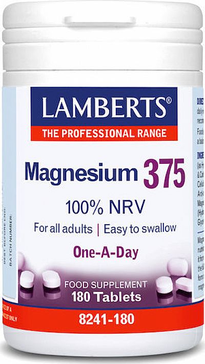 Lamberts Magnesium 100% NRV 375mg 180 ταμπλέτες