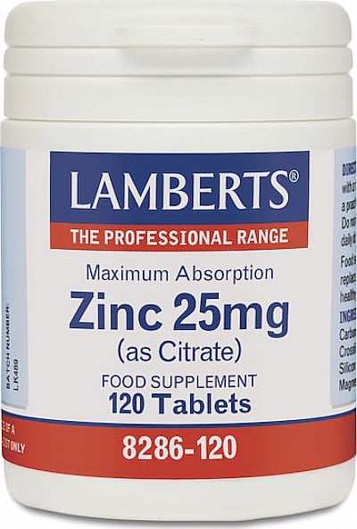 Lamberts Zinc (as Citrate) 25mg 120 ταμπλέτες