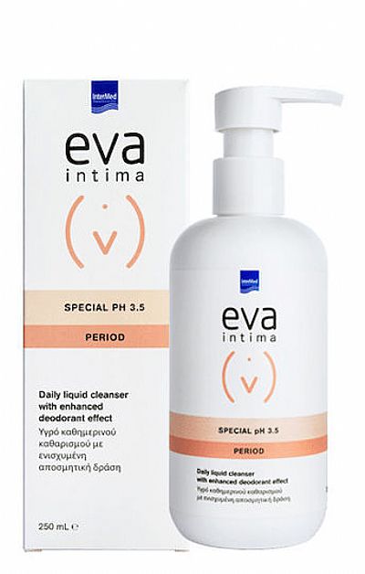 InterMed Eva Intima Special Period pH 3.5 Υγρό Καθαρισμού για την Ευαίσθητη Περιοχή με Χαμομήλι & Αλόη 250ml