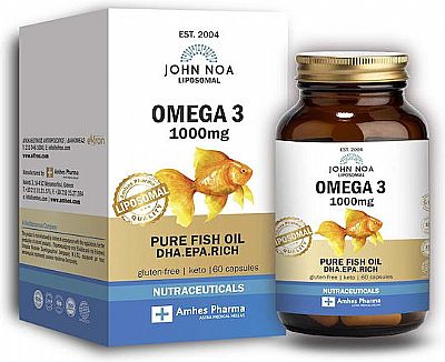 John Noa Liposomal Omega 3 Ιχθυέλαιο 1000mg 60 Κάψουλες