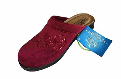 FlyFlot χειμερινές ανατομικές παντόφλες. Κωδ:11140.Χρώμα βελουτέ μωβ