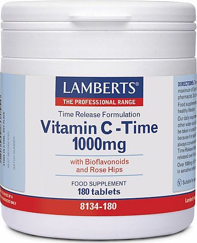 Lamberts Vitamin C Time, 1000mg, 180 ταμπλέτες
